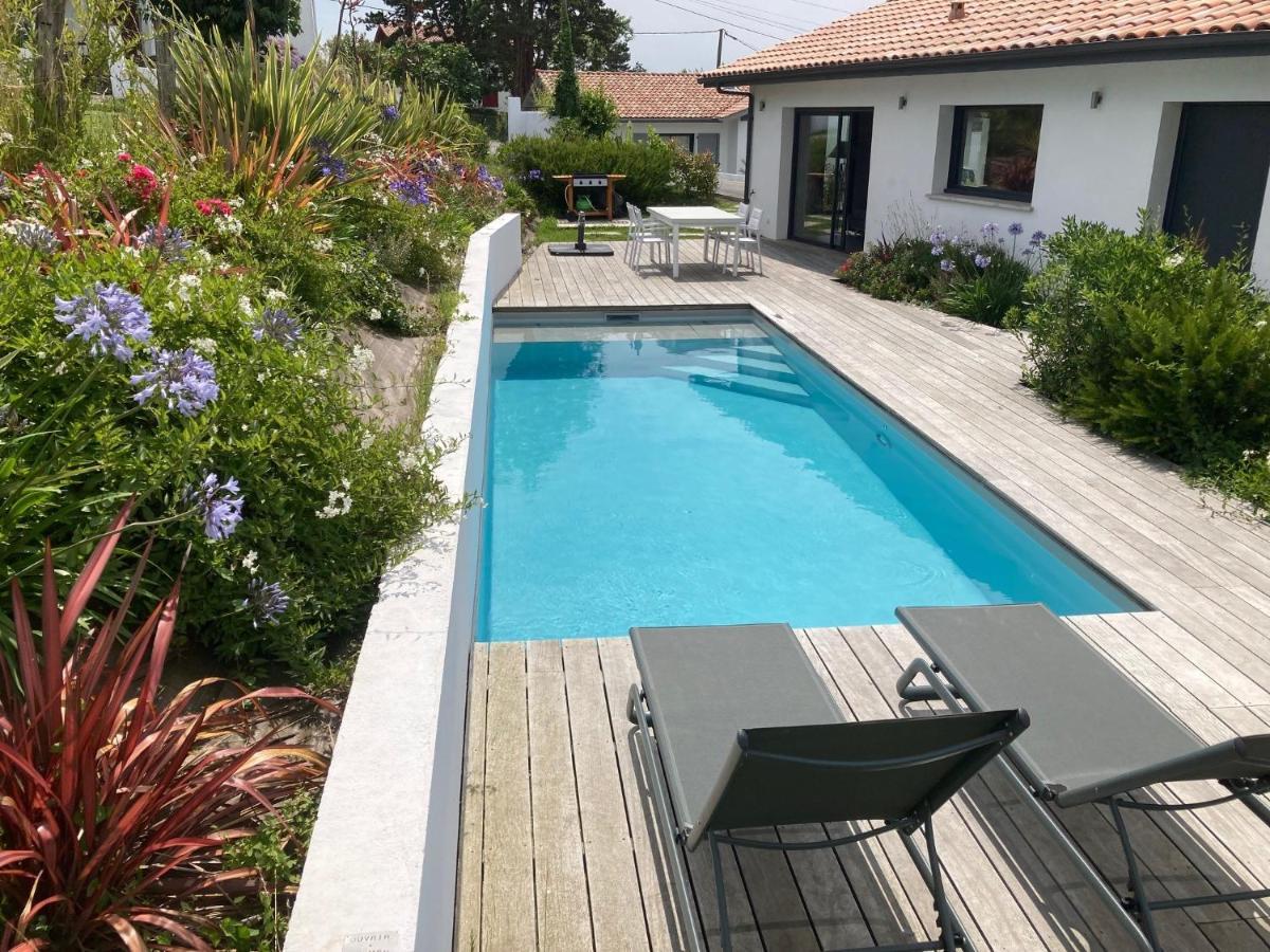 Villa Avec Piscine Privee, Vue Sur Mer Et Plage A Pied 800M Saint-Jean-de-Luz Exterior photo